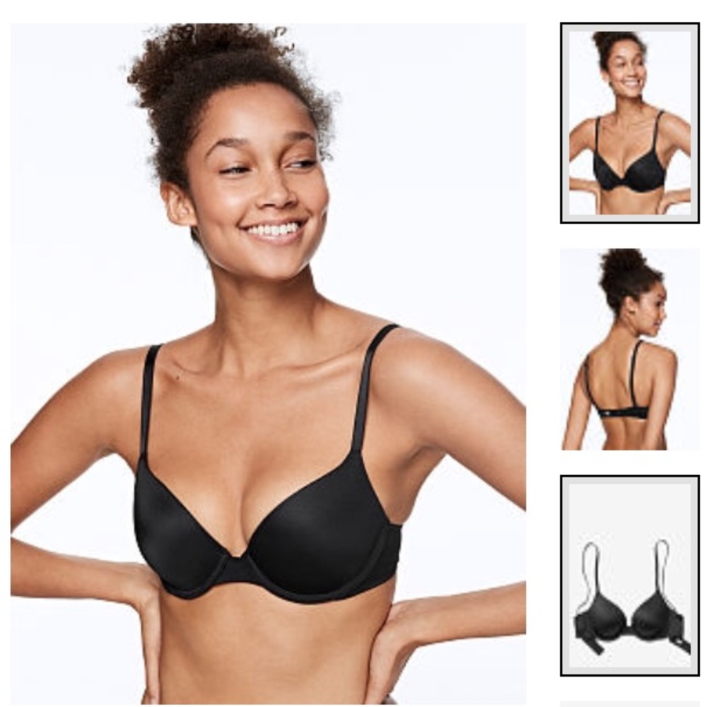 Victoria secret Pink tee shirt bra black